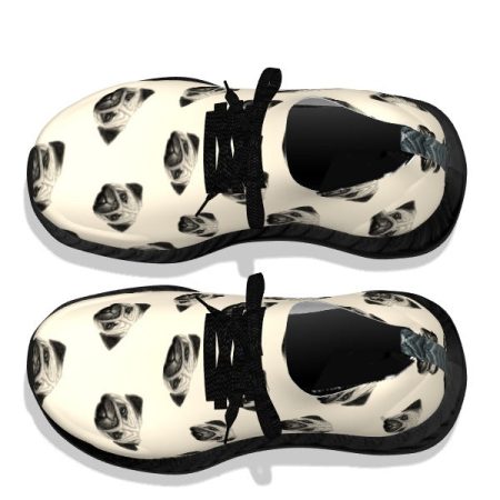 Pug Pattern - Black Soles